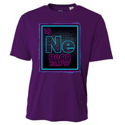 Cool NE Neon Light Periodic Table Element Cooling Performance Crew T-Shirt