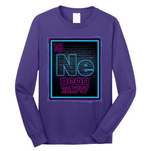 Cool NE Neon Light Periodic Table Element Long Sleeve Shirt