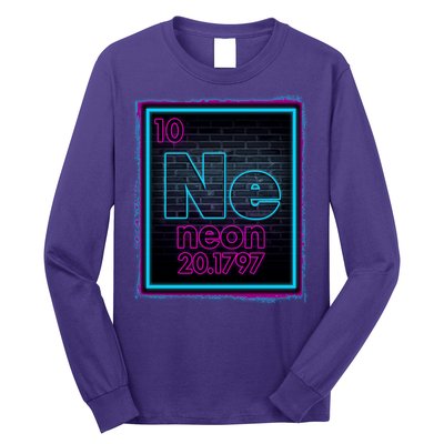 Cool NE Neon Light Periodic Table Element Long Sleeve Shirt
