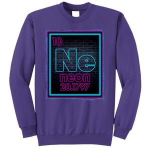 Cool NE Neon Light Periodic Table Element Sweatshirt