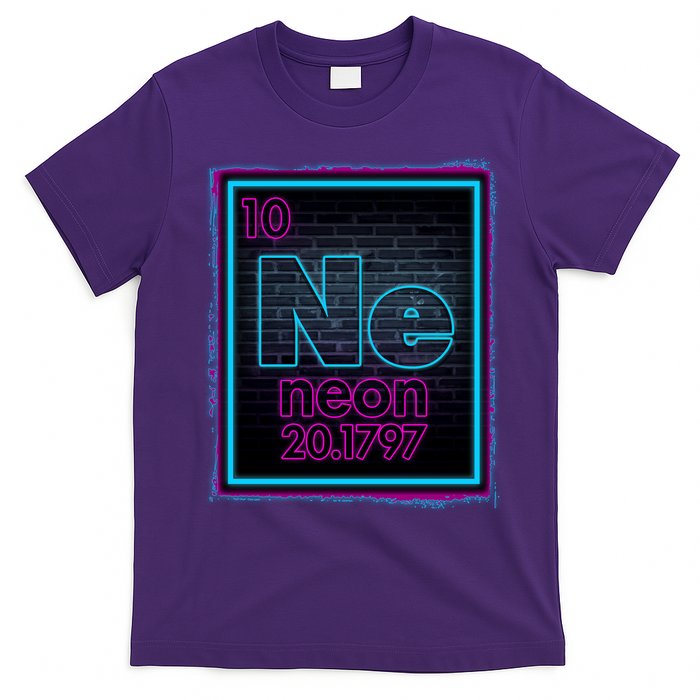 Cool NE Neon Light Periodic Table Element T-Shirt
