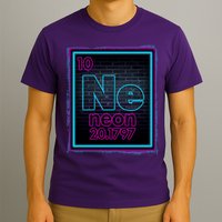 Cool NE Neon Light Periodic Table Element T-Shirt