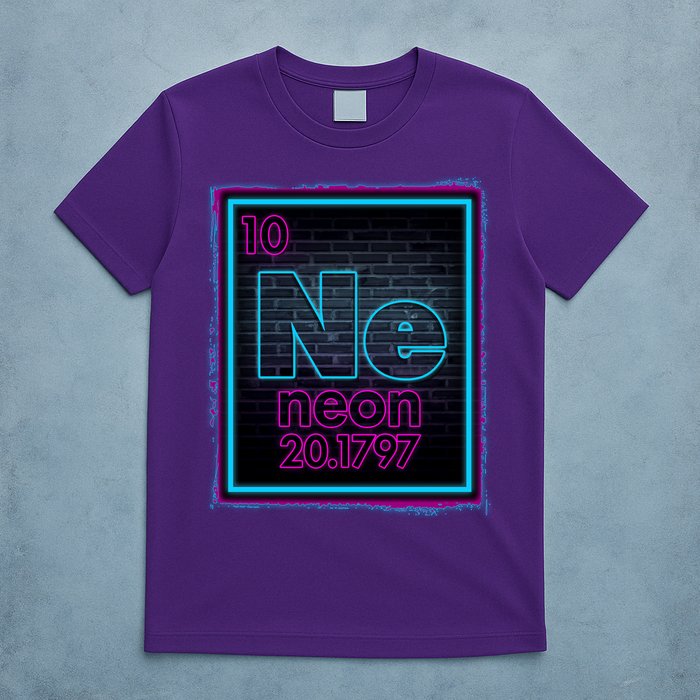 Cool NE Neon Light Periodic Table Element T-Shirt
