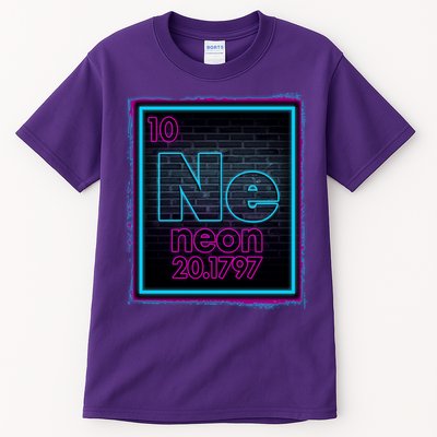 Cool NE Neon Light Periodic Table Element Tall T-Shirt