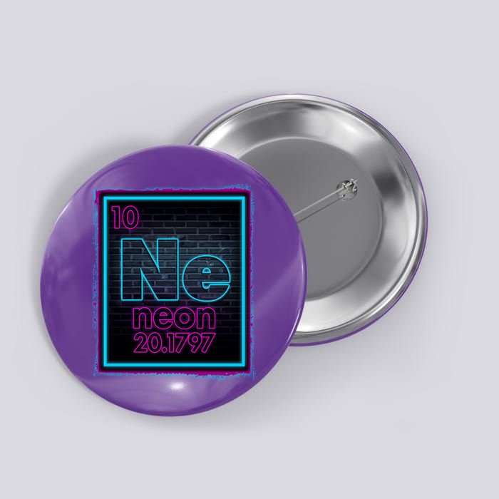 Cool NE Neon Light Periodic Table Element Button