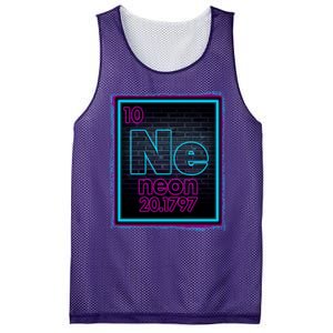 Cool NE Neon Light Periodic Table Element Mesh Reversible Basketball Jersey Tank