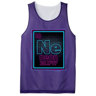Cool NE Neon Light Periodic Table Element Mesh Reversible Basketball Jersey Tank