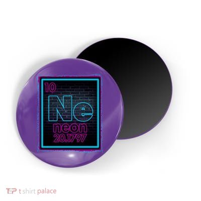 Cool NE Neon Light Periodic Table Element Magnet
