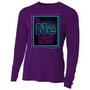 Cool NE Neon Light Periodic Table Element Cooling Performance Long Sleeve Crew