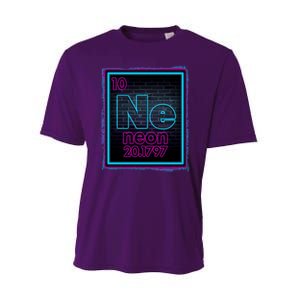 Cool NE Neon Light Periodic Table Element Performance Sprint T-Shirt