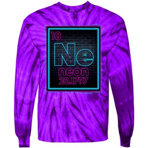 Cool NE Neon Light Periodic Table Element Tie-Dye Long Sleeve Shirt