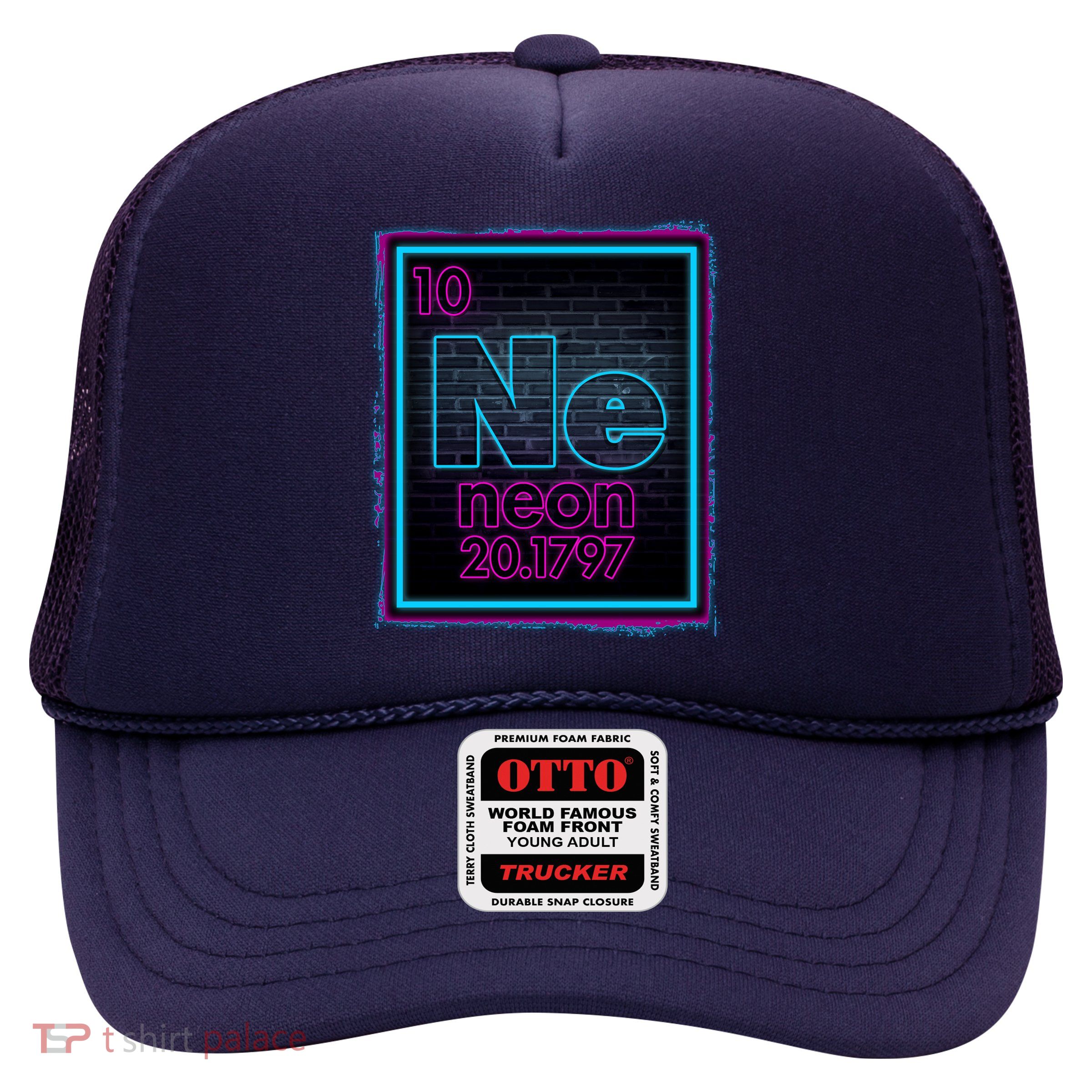 Cool NE Neon Light Periodic Table Element Trucker Hat