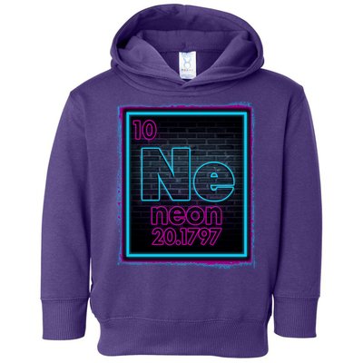 Cool NE Neon Light Periodic Table Element Toddler Hoodie