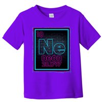 Cool NE Neon Light Periodic Table Element Toddler T-Shirt