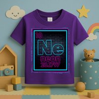 Cool NE Neon Light Periodic Table Element Toddler T-Shirt