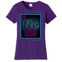 Cool NE Neon Light Periodic Table Element Women's T-Shirt