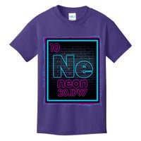 Cool NE Neon Light Periodic Table Element Kids T-Shirt