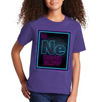 Cool NE Neon Light Periodic Table Element Kids T-Shirt