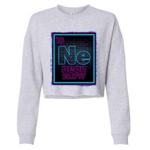 Cool NE Neon Light Periodic Table Element Cropped Pullover Crew