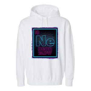 Cool NE Neon Light Periodic Table Element Garment-Dyed Fleece Hoodie