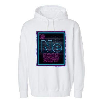 Cool NE Neon Light Periodic Table Element Garment-Dyed Fleece Hoodie