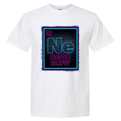 Cool NE Neon Light Periodic Table Element Garment-Dyed Heavyweight T-Shirt