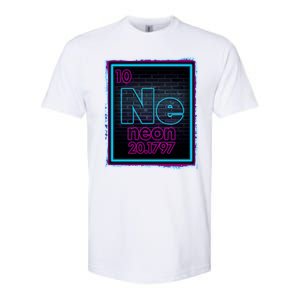 Cool NE Neon Light Periodic Table Element Softstyle CVC T-Shirt