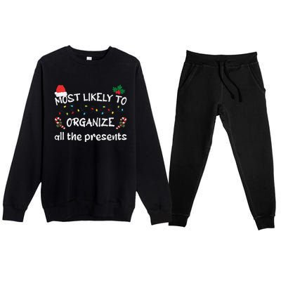 Christmas Nice Naughty An Attempt Was Made Xmas List Santa Premium Crewneck Sweatsuit Set