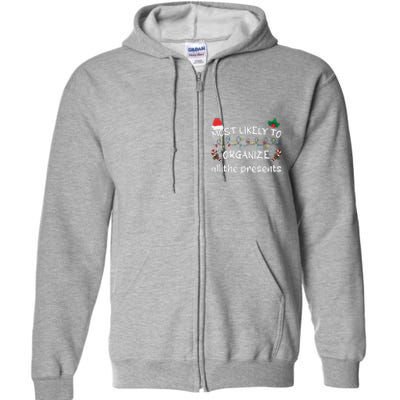 Christmas Nice Naughty An Attempt Was Made Xmas List Santa Full Zip Hoodie