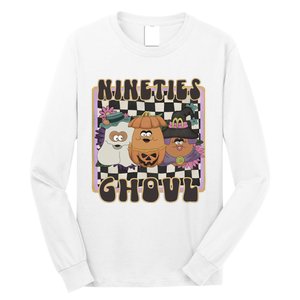 Chicken Nugget Nineties Ghouls Nugget 90s Halloween Retro Long Sleeve Shirt