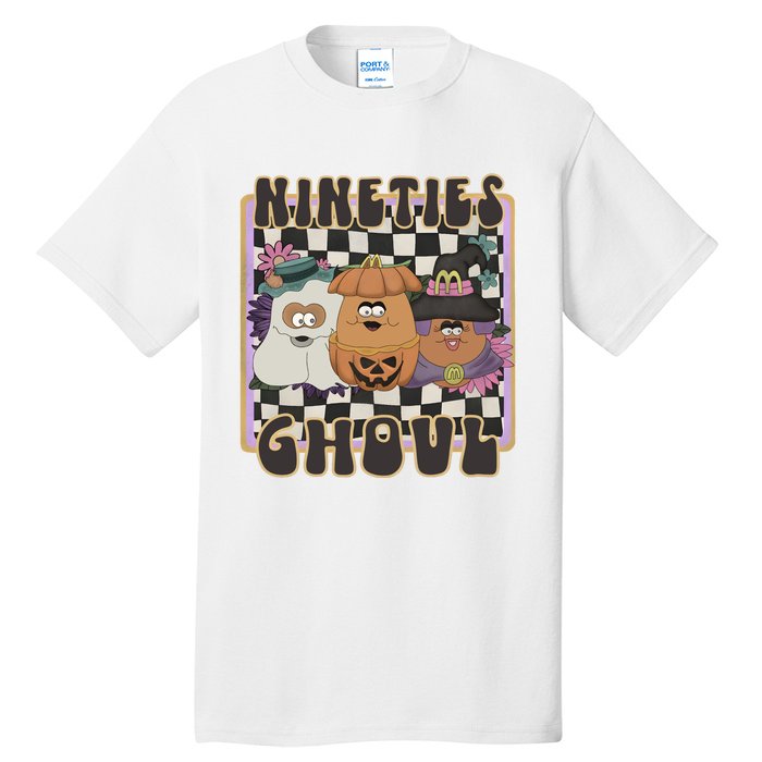 Chicken Nugget Nineties Ghouls Nugget 90s Halloween Retro Tall T-Shirt