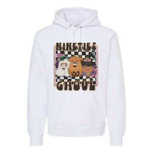 Chicken Nugget Nineties Ghouls Nugget 90s Halloween Retro Premium Hoodie