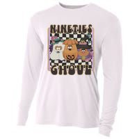 Chicken Nugget Nineties Ghouls Nugget 90s Halloween Retro Cooling Performance Long Sleeve Crew