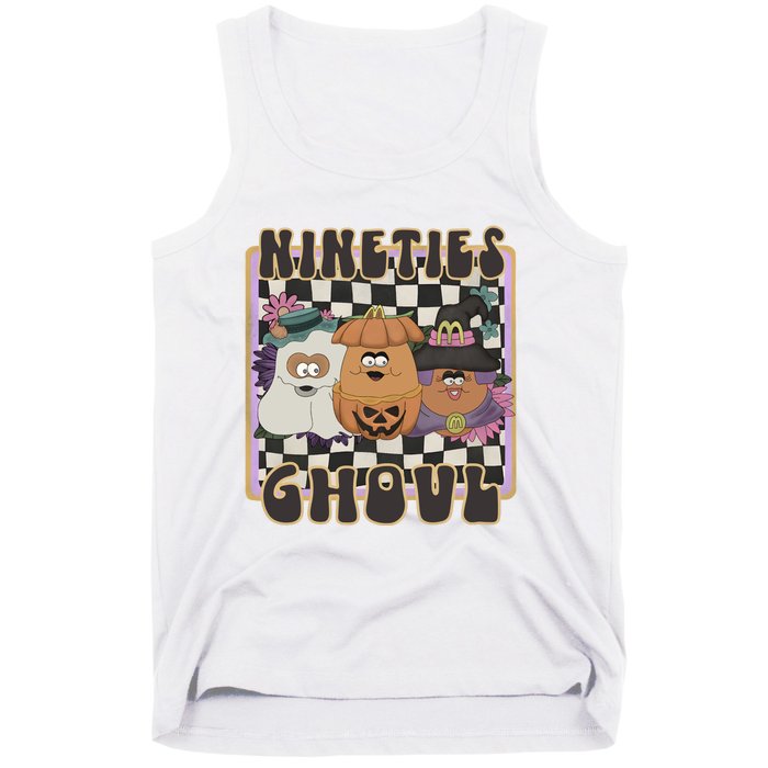 Chicken Nugget Nineties Ghouls Nugget 90s Halloween Retro Tank Top