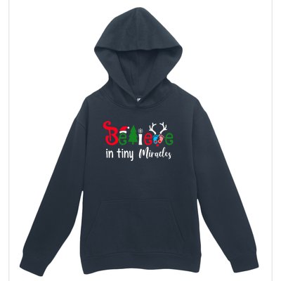 Christmas NICU Nurse Believe In Tiny Miracles Urban Pullover Hoodie