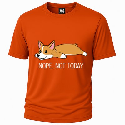 Corgi Nope Not Today Gift Cooling Performance Crew T-Shirt