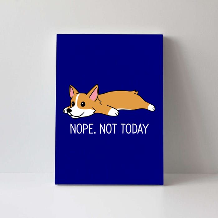 Corgi Nope Not Today Gift Canvas