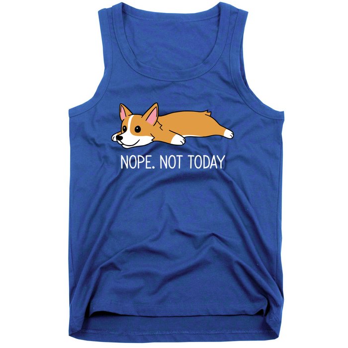 Corgi Nope Not Today Gift Tank Top