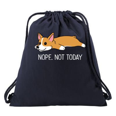 Corgi Nope Not Today Gift Drawstring Bag