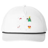 Christmas Nice Naughty Bruh Funny Xmas List Snapback Five-Panel Rope Hat