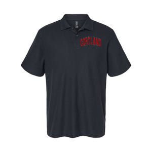 Cortland Ny New York Varsity Softstyle Adult Sport Polo