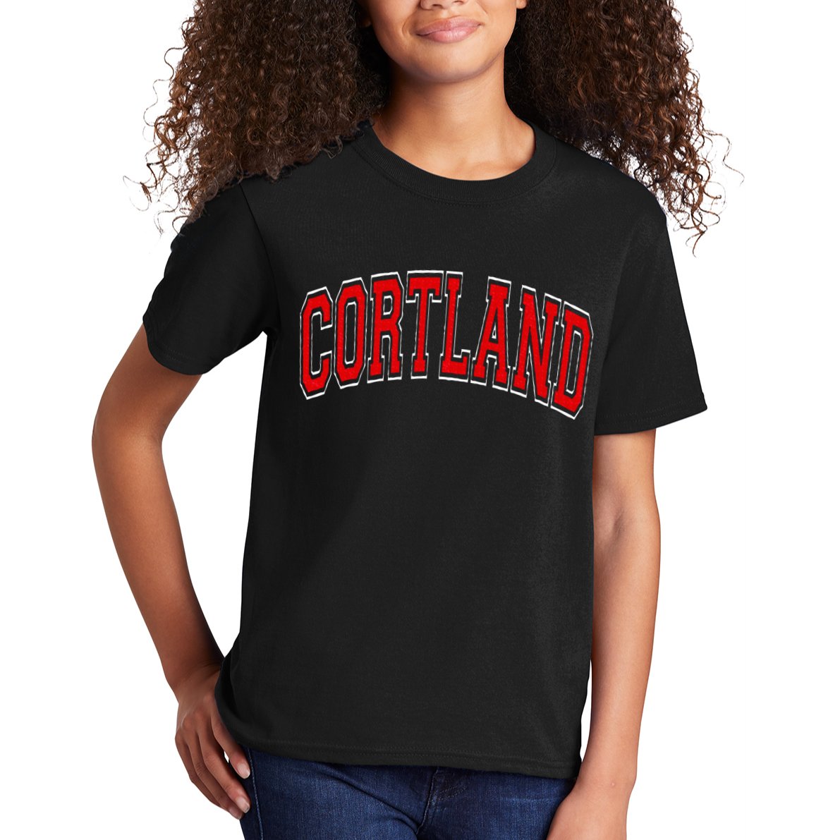Cortland Ny New York Varsity Kids T-Shirt