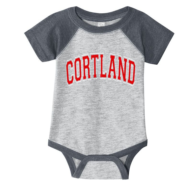 Cortland Ny New York Varsity Infant Baby Jersey Bodysuit