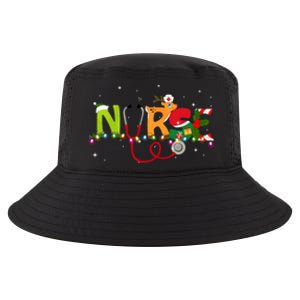 Christmas Nurse Nurse Stethoscope Christmas Tree Ornats Gift Cool Comfort Performance Bucket Hat