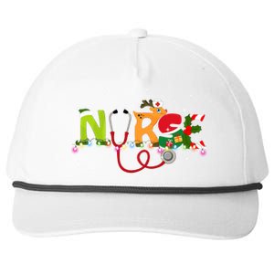 Christmas Nurse Nurse Stethoscope Christmas Tree Ornats Gift Snapback Five-Panel Rope Hat