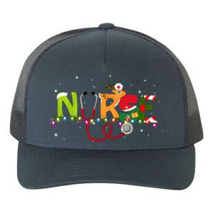 Christmas Nurse Nurse Stethoscope Christmas Tree Ornats Gift Yupoong Adult 5-Panel Trucker Hat