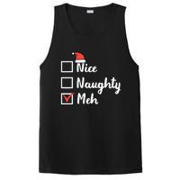 Christmas Nice Naughty Meh Funny Xmas List PosiCharge Competitor Tank