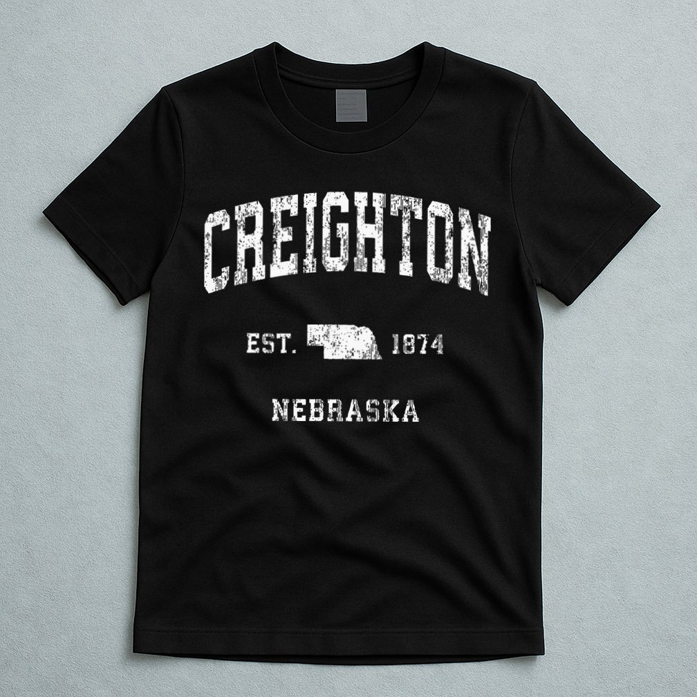 Creighton Nebraska NE Vintage Athletic Sports T-Shirt