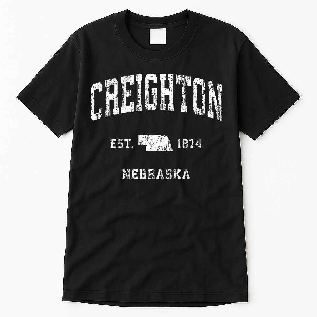 Creighton Nebraska NE Vintage Athletic Sports Tall T-Shirt
