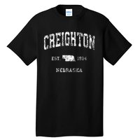 Creighton Nebraska NE Vintage Athletic Sports Tall T-Shirt